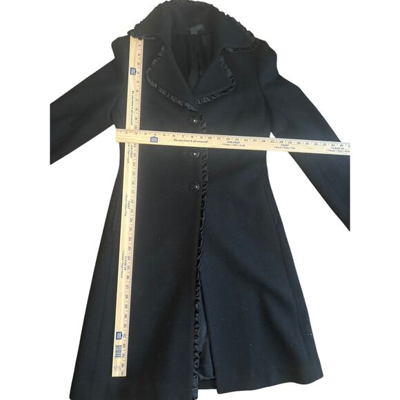 Express design studio - long black cashmere wool coat - Picture 5 of 8